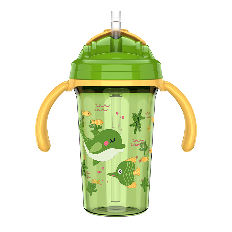 Baby Water Bottle Non-spill Training Cup Leak-proof and BPA-free Kids Childrens Drinking Cup