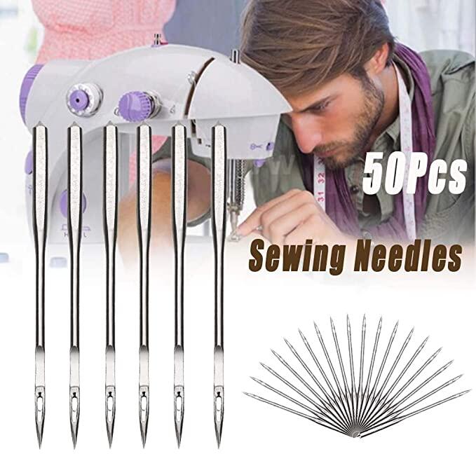 50 chiếc kim máy may gia đình mũi nhọn thông thường cho phụ kiện máy may
