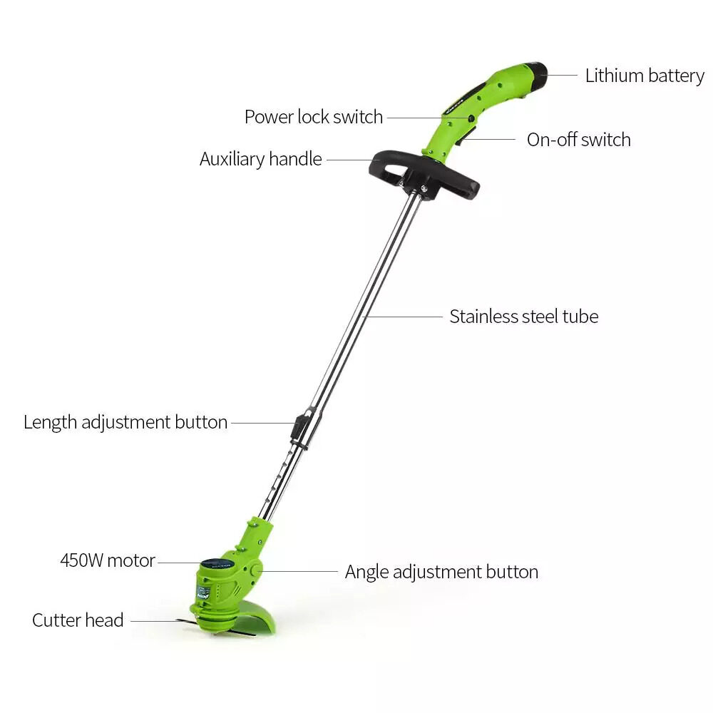 Electric Lawn mower Multifunctional 12v Lithium Battery Cordless Grass Trimmer Electric Mesin Rumput Grass Cutter