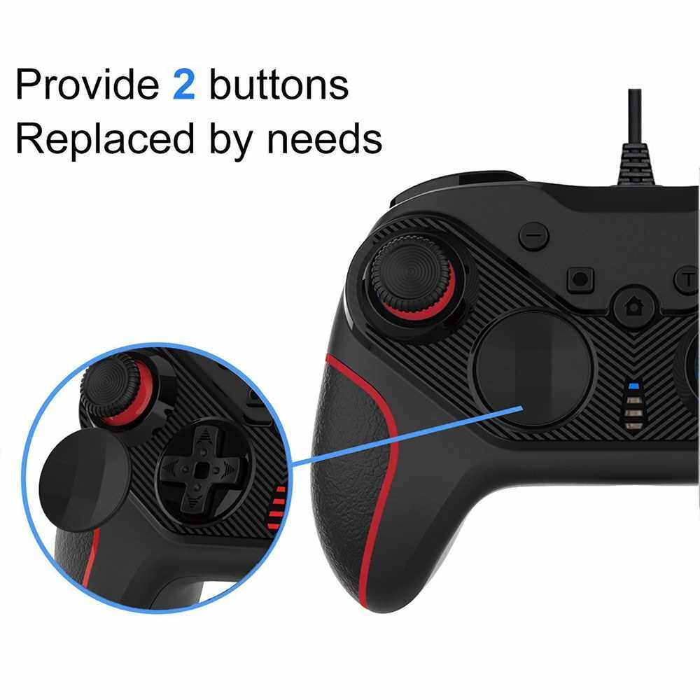 USB Wired Gamepad Game Controller Ergonomic Game Handle with Double Joysticks Turbo Sixaxis