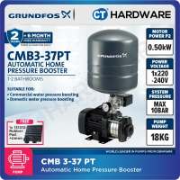 Grundfos CMB 3-37 PT Home Water Pressure Booster Pump 18L TANK | 0.5KW | 230V | 50L/M | 37M/H | 1″ X 1″ | No Installations [ CMB337PT ]