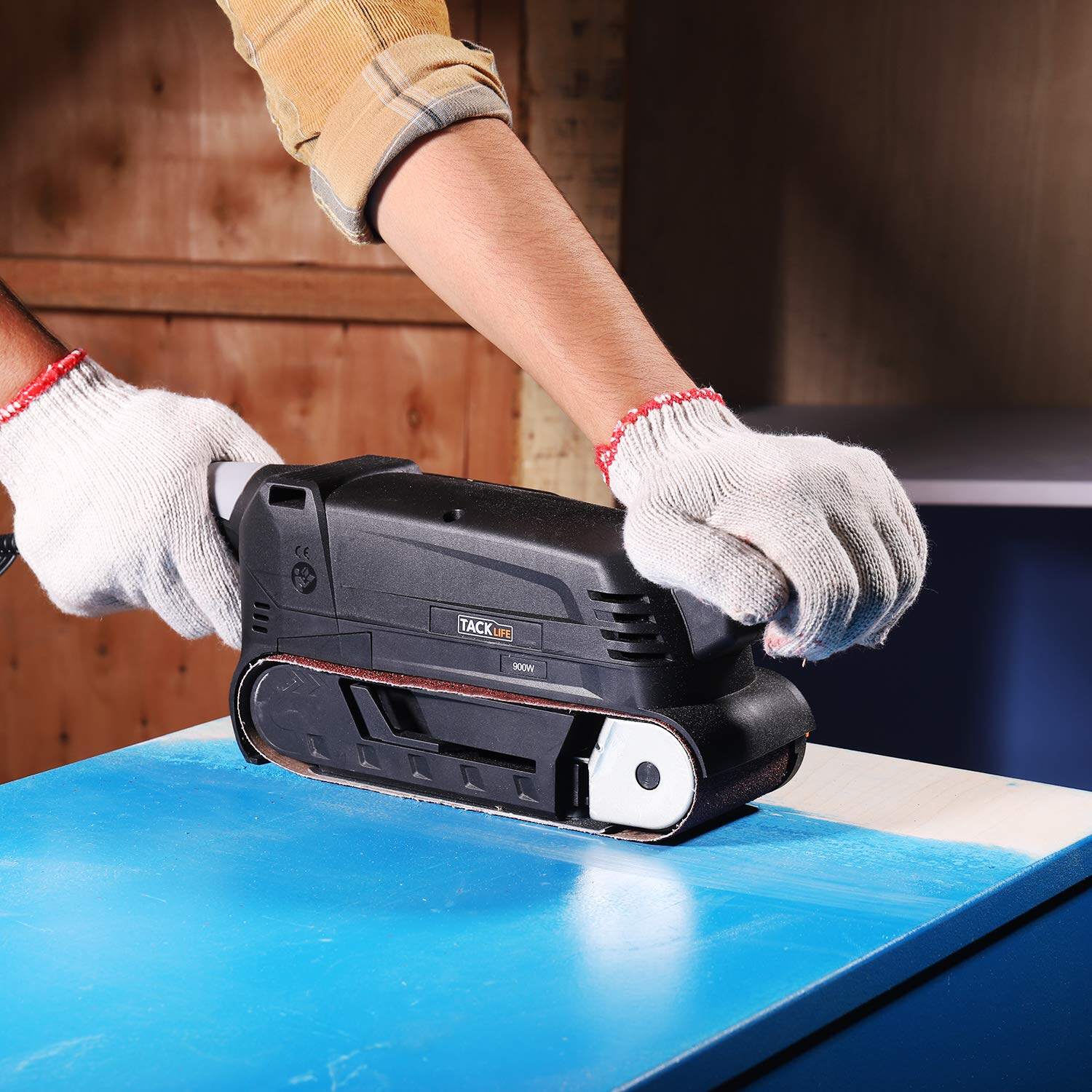 C31/TACKLIFE Belt Sander, 7.5A 900W, 321Inch Bench Sander, Variable