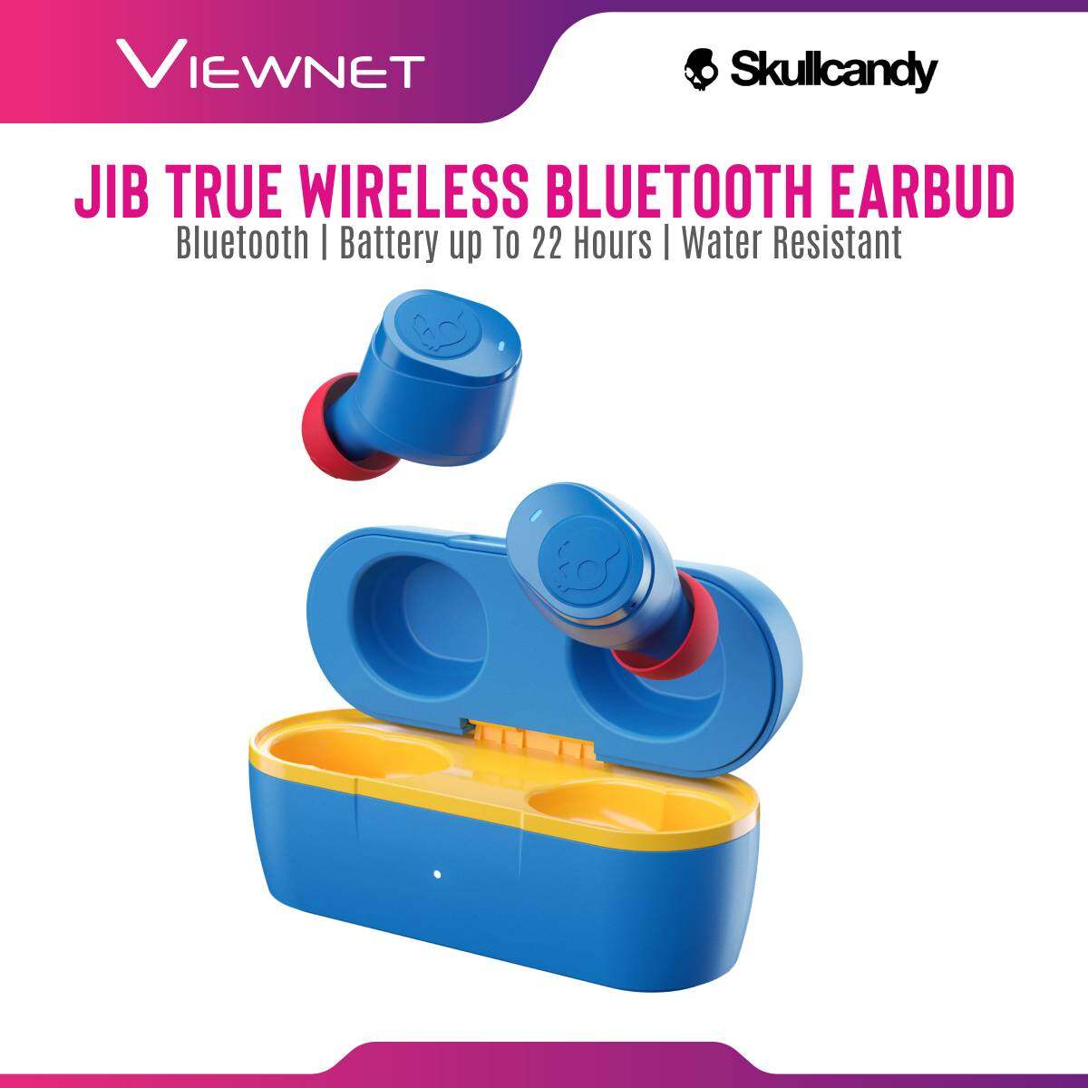 Skullcandy JIB Ture wireless Bluetooth with IPX4 Sweat and Water Resistant , 22 Hours Total Battery