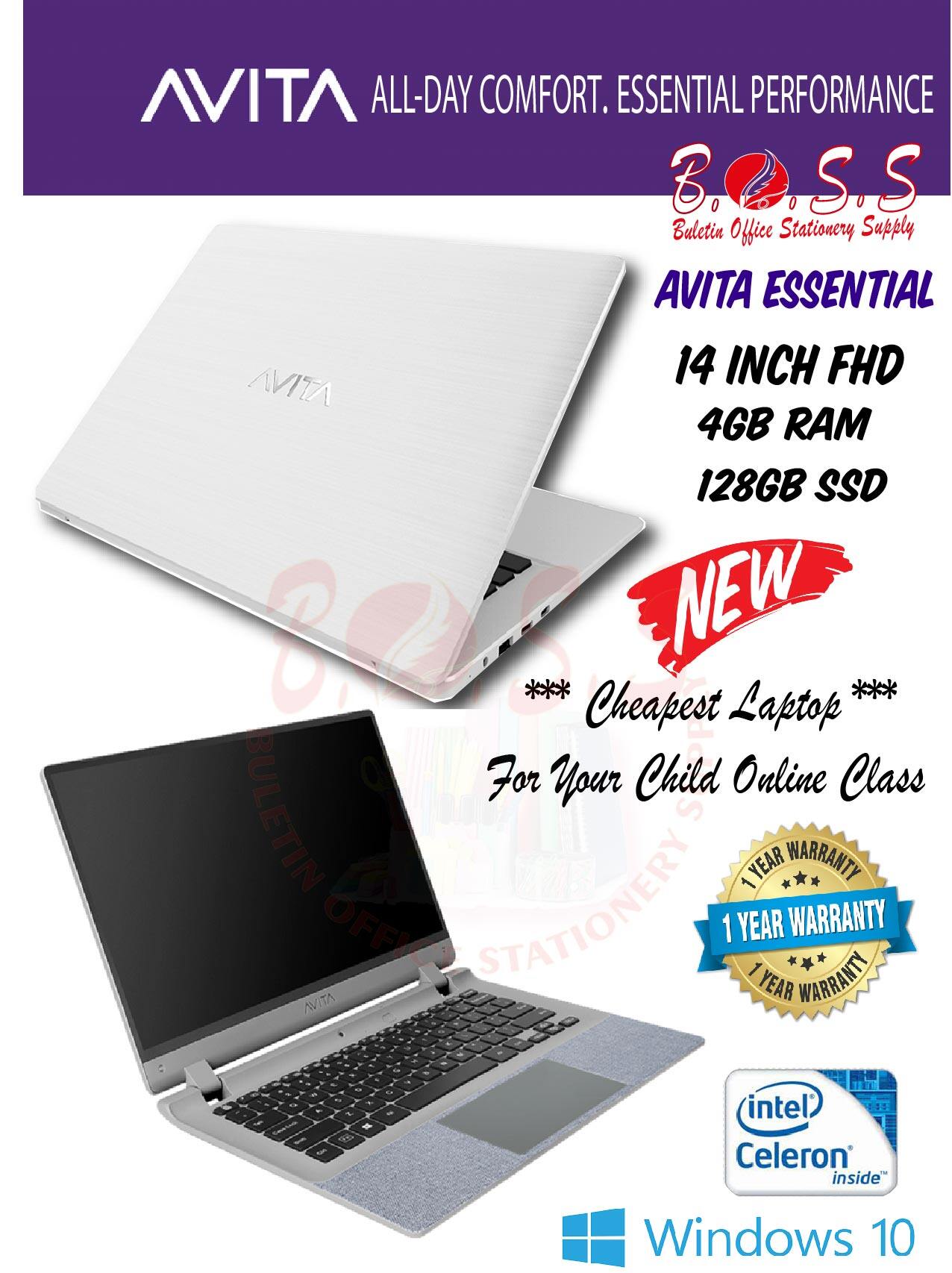 [Ready Stock]Avita Essential 14" Full HD IPS Laptop Windows 10 Home