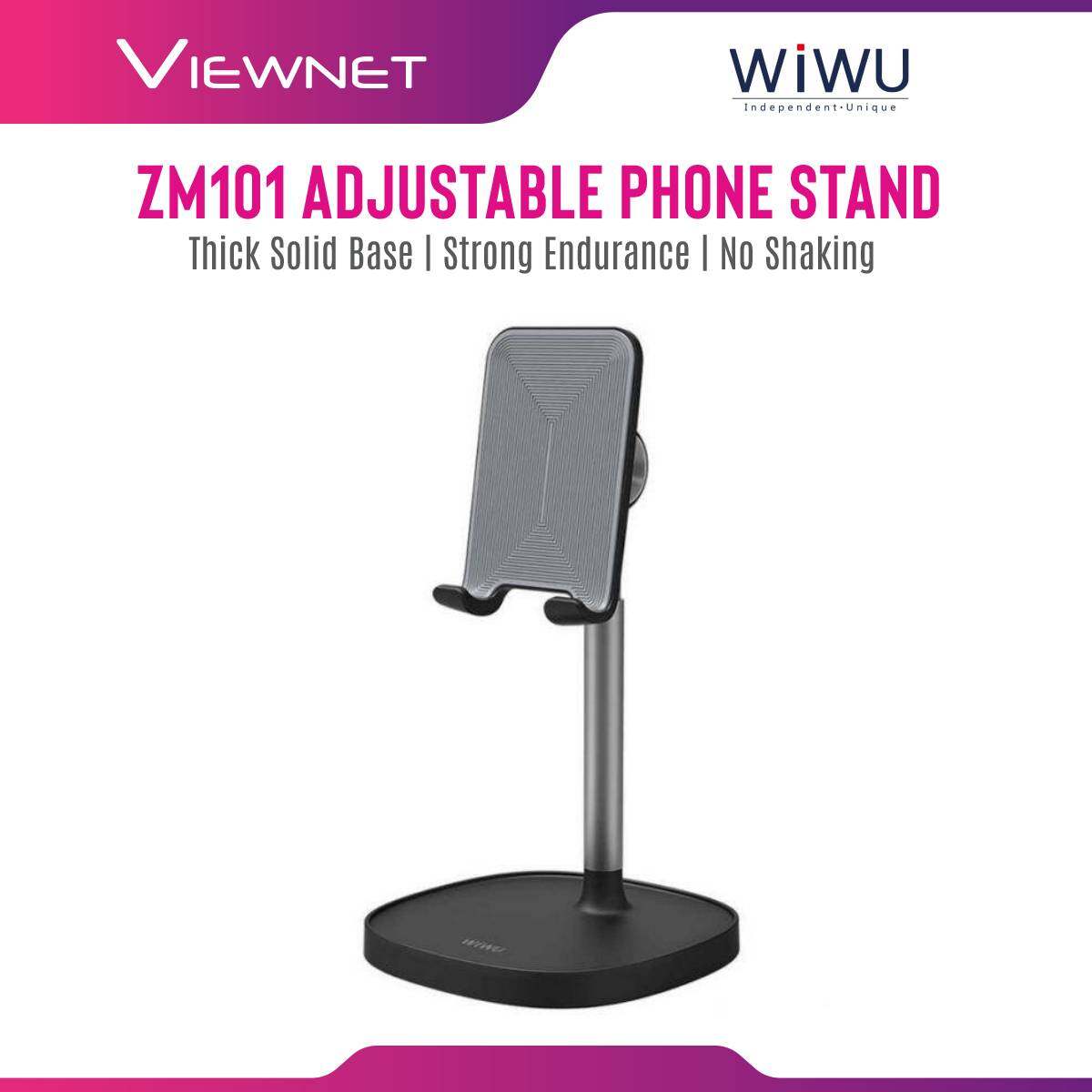 WIWU ZM101 Adjustable Mobile Phone Desktop Stand Holder Black