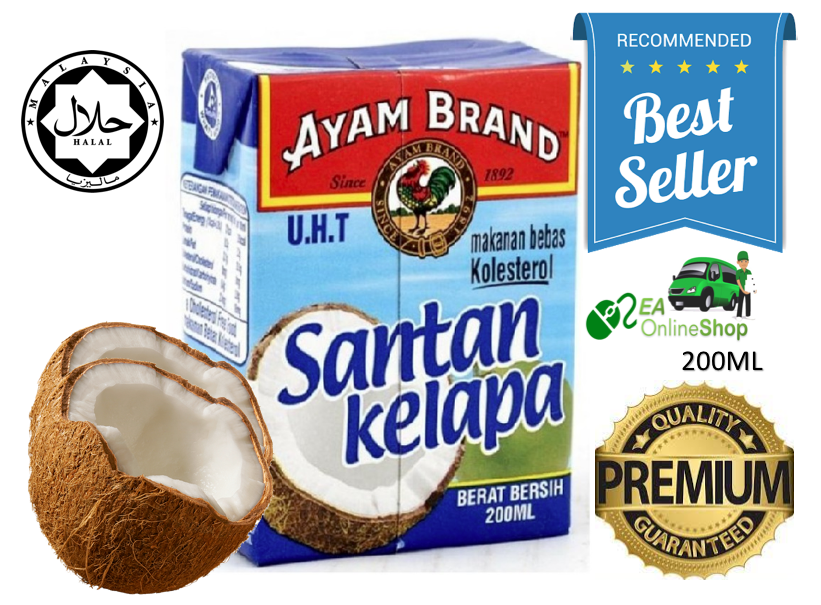 Ayam Brand Coconut Milk 200ml / Ayam Brand Santan Kelapa / Santan / 椰浆