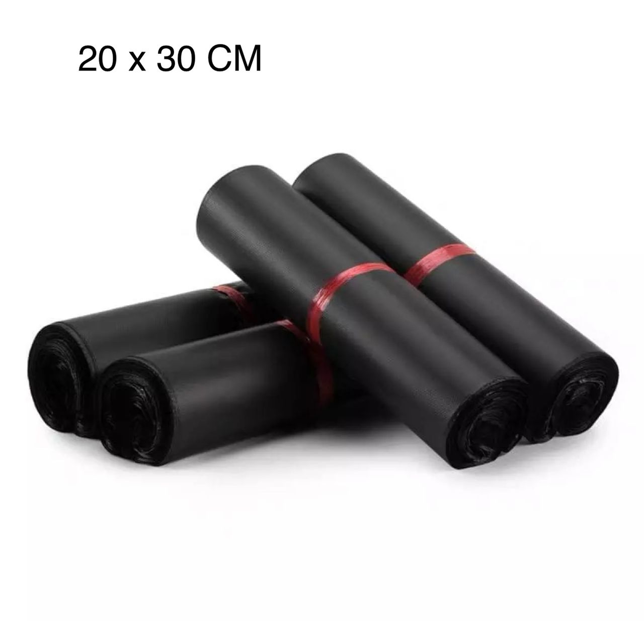 READY STOCK 20 X 30CM 100PCS 🔥BEG KURIER BLACK COLOR BAG COURIER FLYER PLASTIC BAG NO POCKET POSLAJU LAZADA