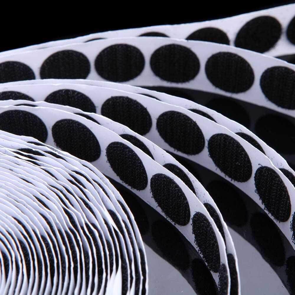 500pcs Velcro Dots Self Adhesive White Coins Hook and Loop Sticky Stick-On