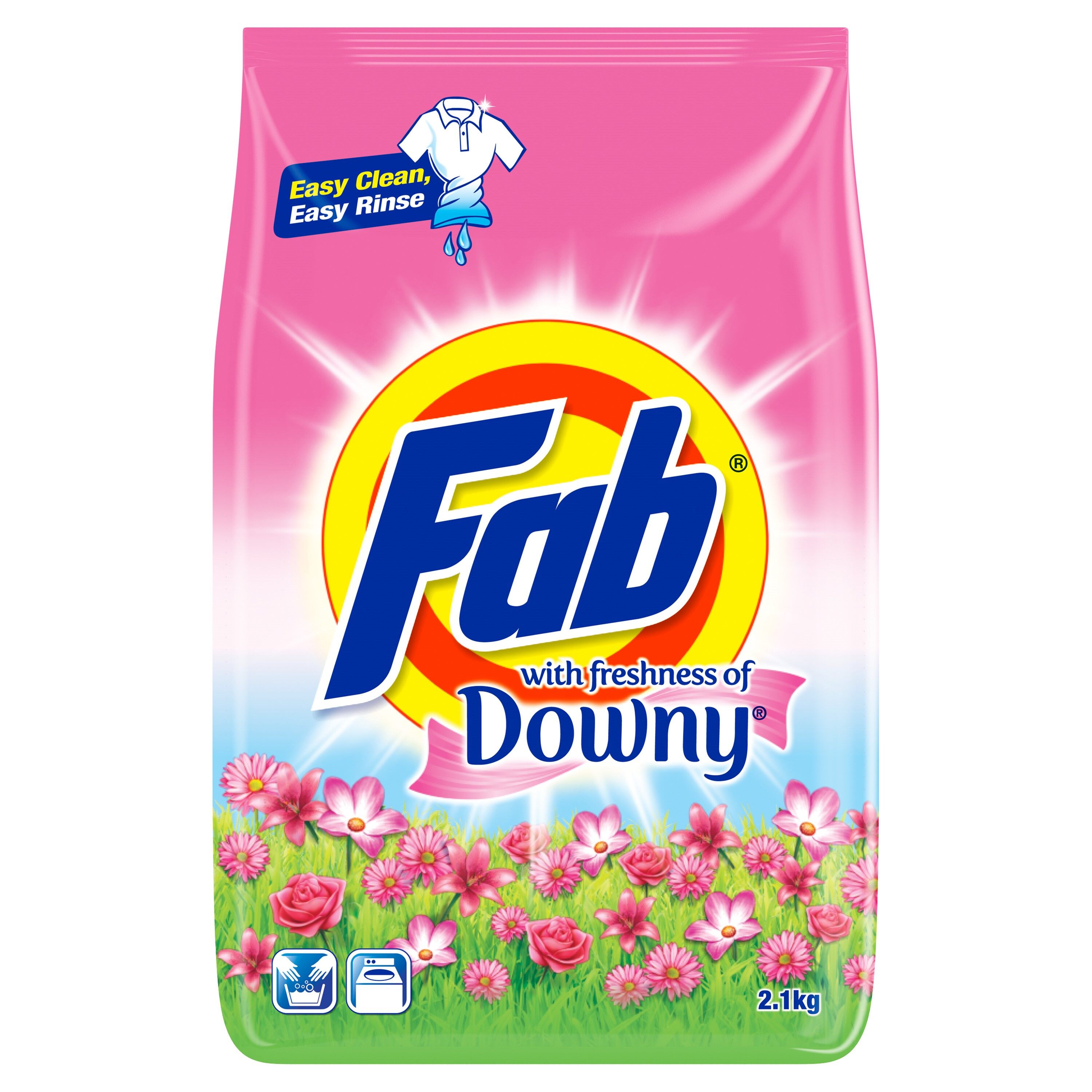 Fab Powder Detergent Downy 2KG