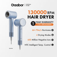Gaabor High Speed Hair Dryer 70M/S Wind Speed 1600W 650 Million Negative Ions 130000RPM HD-M04A