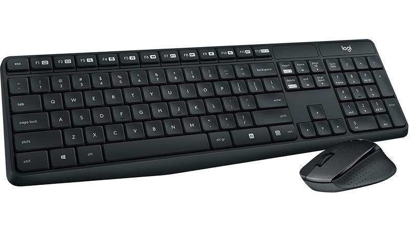 Logitech MK315 Quiet Wireless Combo Keyboard + Mouse (920-009068)