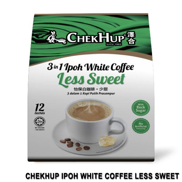 Chek Hup 3 in 1 Ipoh White Coffee - Less Sweet (35g x 12s)