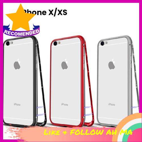 Best Selling [ Local Ready Stock ] iOS X/XS Magnetic Adsorption Metal Case Cover 360