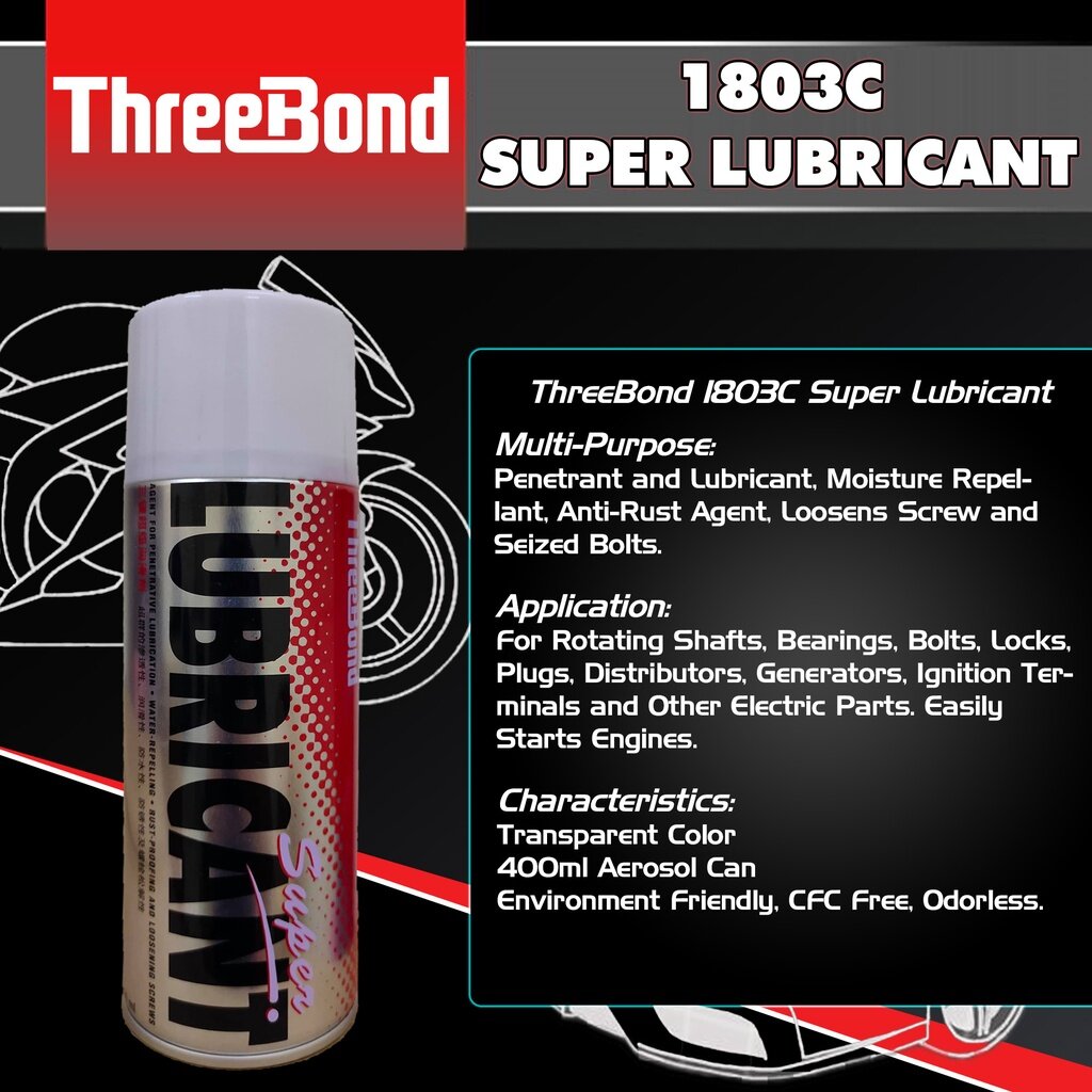 Super Lubricant!! Threebond Super Lubricant 400ml Aerosol Can CHAIN