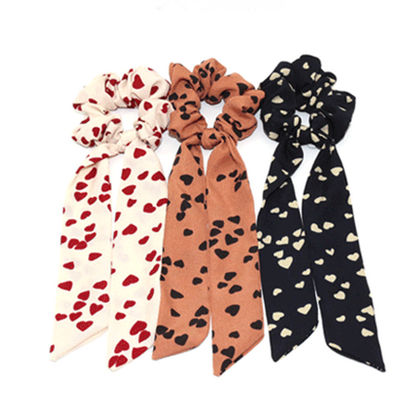 [Cutewomen2020] Dây Buộc Tóc Đuôi Ngựa Thời Trang Dây Buộc Tóc Co Giãn Cho Nữ Dây Buộc Tóc Nơ Thắt Nơ Dây Buộc Tóc Ruy Băng In Hoa