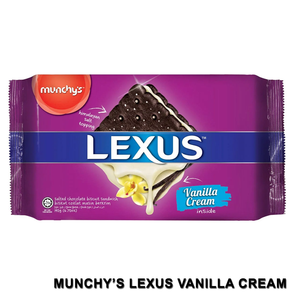 Munchy\'s LEXUS Salted Vanilla Cream Sandwich 190g