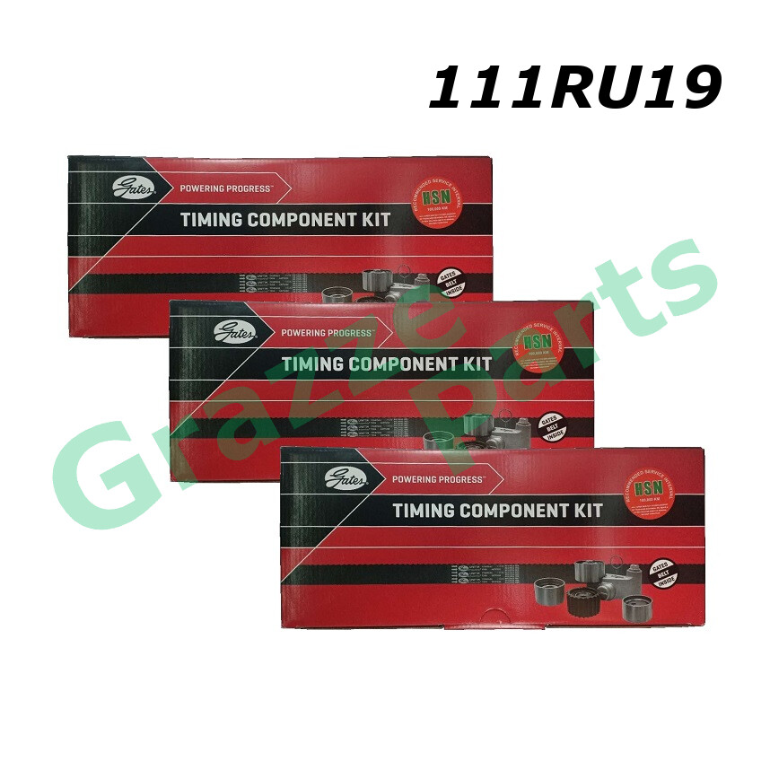 GATES Timing Belt Kit Set for Toyota Levin 20V (Silver/White Top) TC TwinCam DOHC AE111 1.6 4A-GE (111RU19)