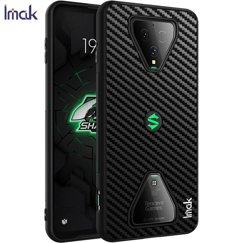 Dành Cho Xiaomi Black Shark 3 Ốp Lưng Chống Sốc Cổ Điển Black Shark 3S Imak, + Khung Nhựa TPU 6.67 Inch Ốp Lưng Da PU