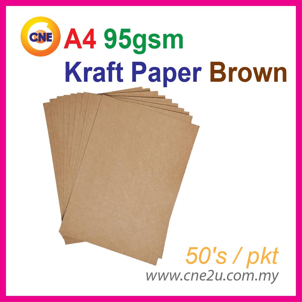 A4 95gsm Kraft Paper (50s/pkt) / Brown Paper