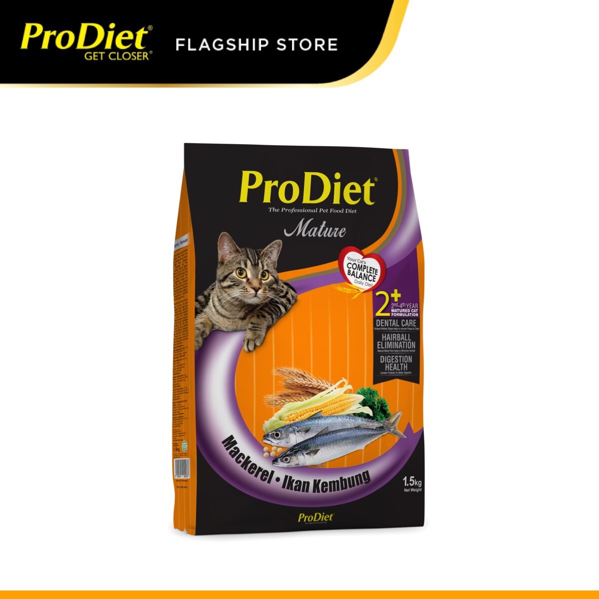 ProDiet 500g Mackerel Dry Cat Food Mackerel X 6 Packs [makanan kucing