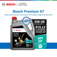 Bosch Premium X7 5W30 API SP Fully Synthetic Engine Oil  Minyak Hitam Enjin Kereta (4L/1L)