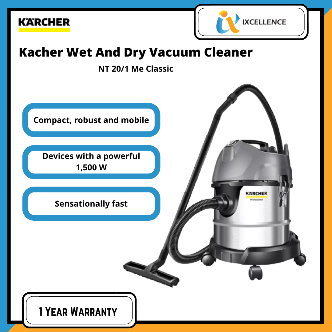 Karcher Wet And Dry Vacuum Cleaner NT 20/1 Me Classic Edition 1500W