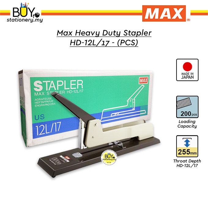 Max Heavy Duty Stapler HD12L/17 (PCS) New PGMall