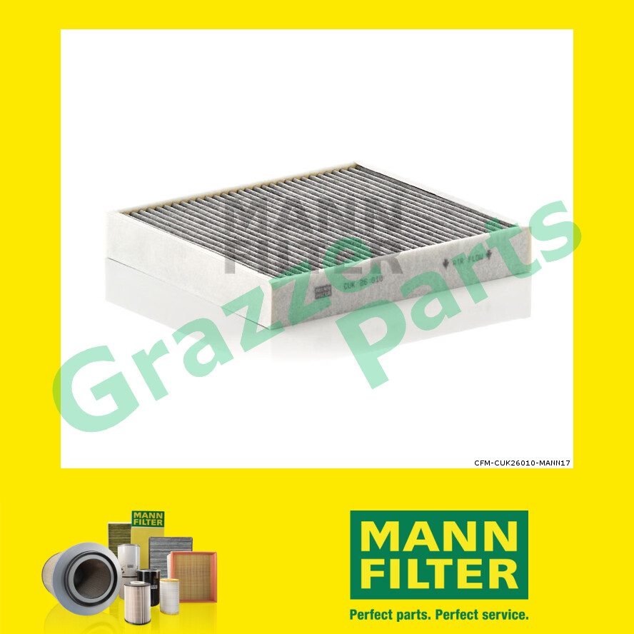 Original Mann Cabin Air Aircon Filter CUK26010 CUK 26 010 VW Volkswagen Polo V 6R 6C 1.4 16V BiFuel