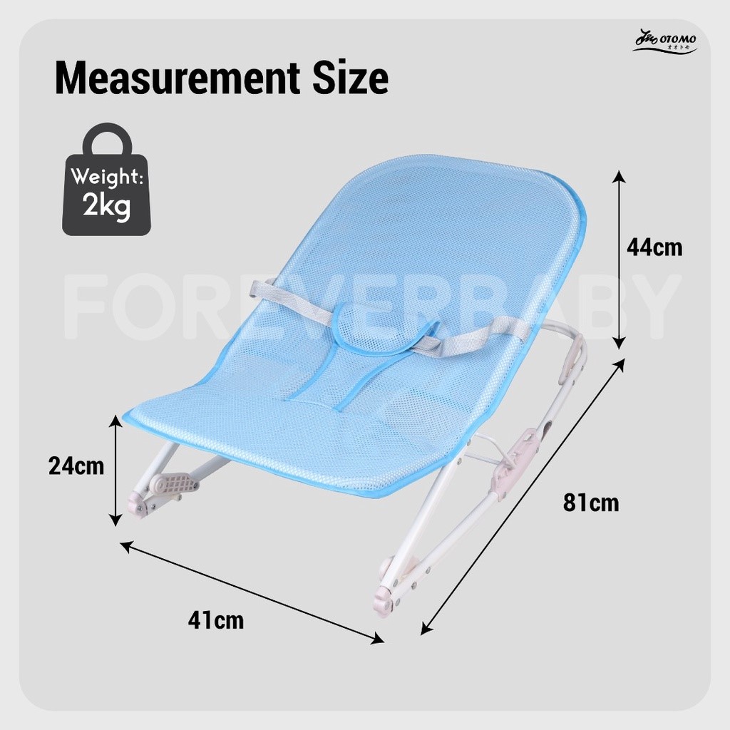 Baby Bouncer BC15 / BUAI TIDUR BAYI / ADJUSTABLE FOLDABLE BABY ROCKING