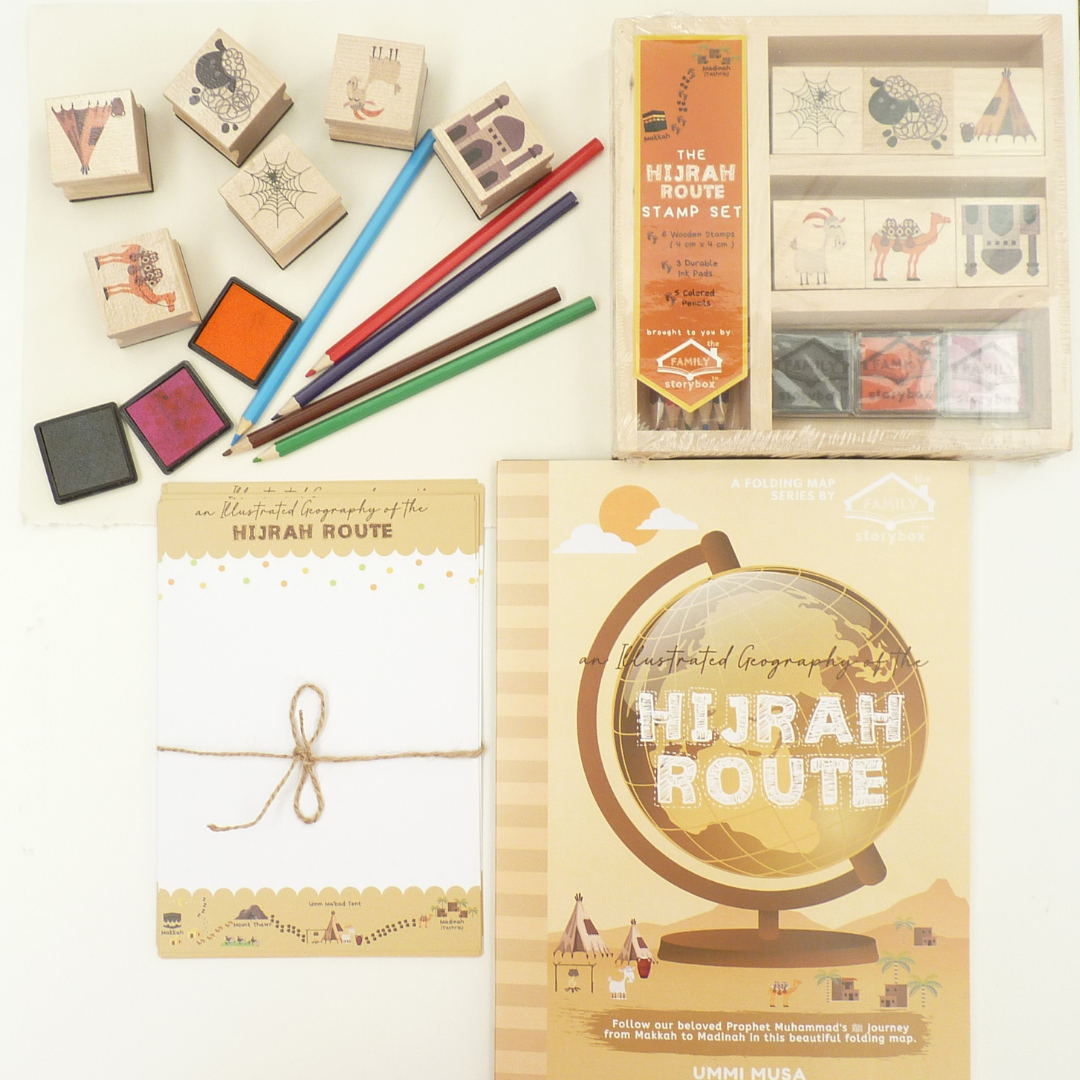 Islamic Early Learning - Prophet\'s Hijrah Stamp Set and Hijrah Folding Map