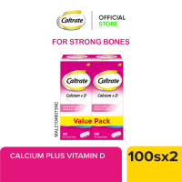 [Value Pack] Caltrate 600 + D Calcium Dietary Supplement For Bone Health With Vitamin D (2 x 100s)