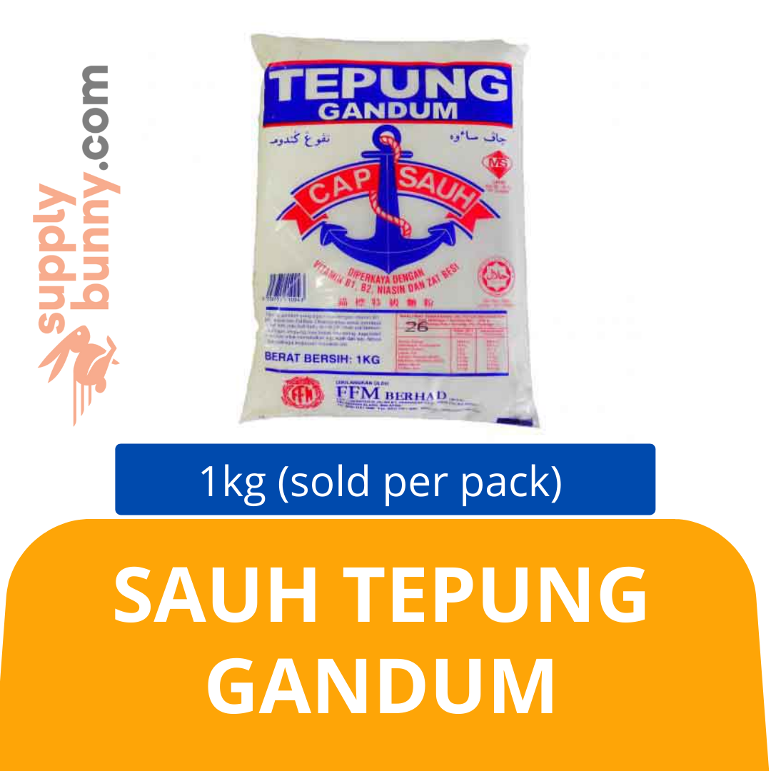 Sauh Tepung Gandum 1kg (sold per pack) 锚标特级面粉 PJ Grocer All-Purpose Flour