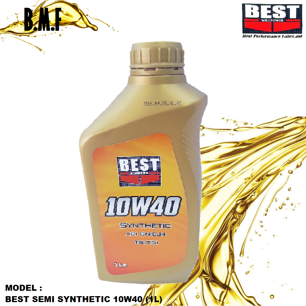 BEST SYNTHETIC 10W-40 1L SEMI SYNTHETIC MOTOR ENGINE OIL