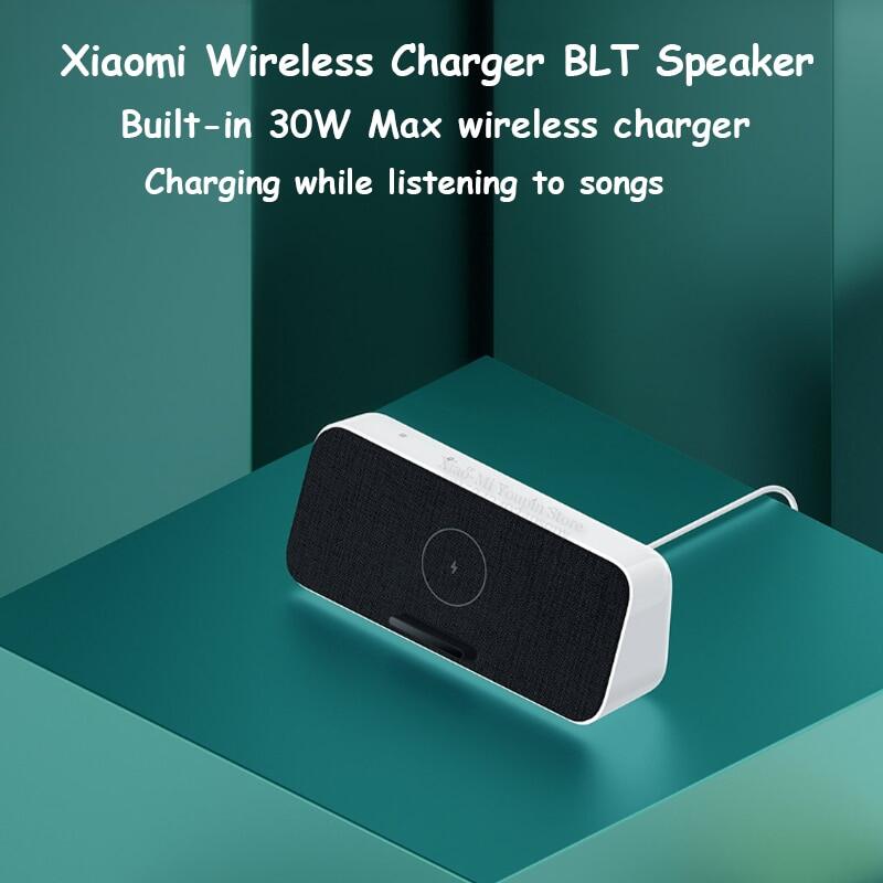 Xiaomi 30W Wireless Charging Bluetooth Speaker With Microphone Support Mi AI NFC For Xiaomi 10/10 Pro iPhone 11 Samsung