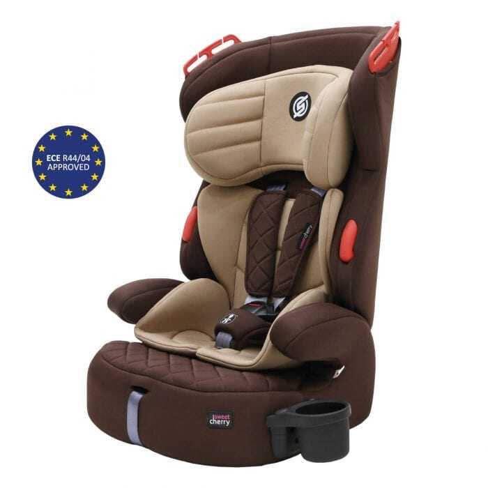 Sweet Cherry BW03 Booster Carseat Group 123 (9-36Kg) with Cup Holder