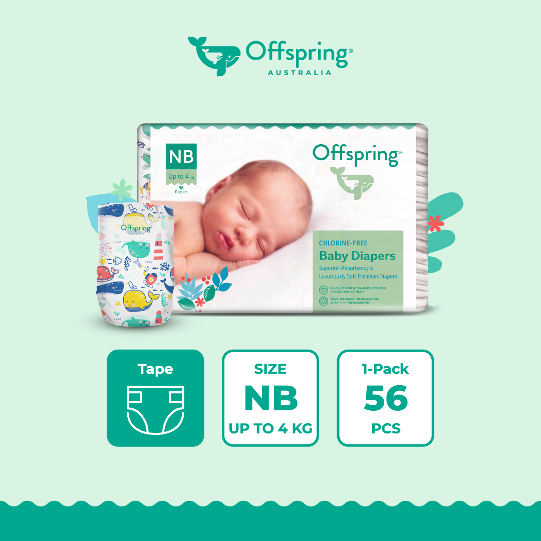 [Not For Sales] GWP Offspring Fashion Baby Diapers Tape/Pants Random Design [1 Pack] - NB/S/M/L/XL/XXL