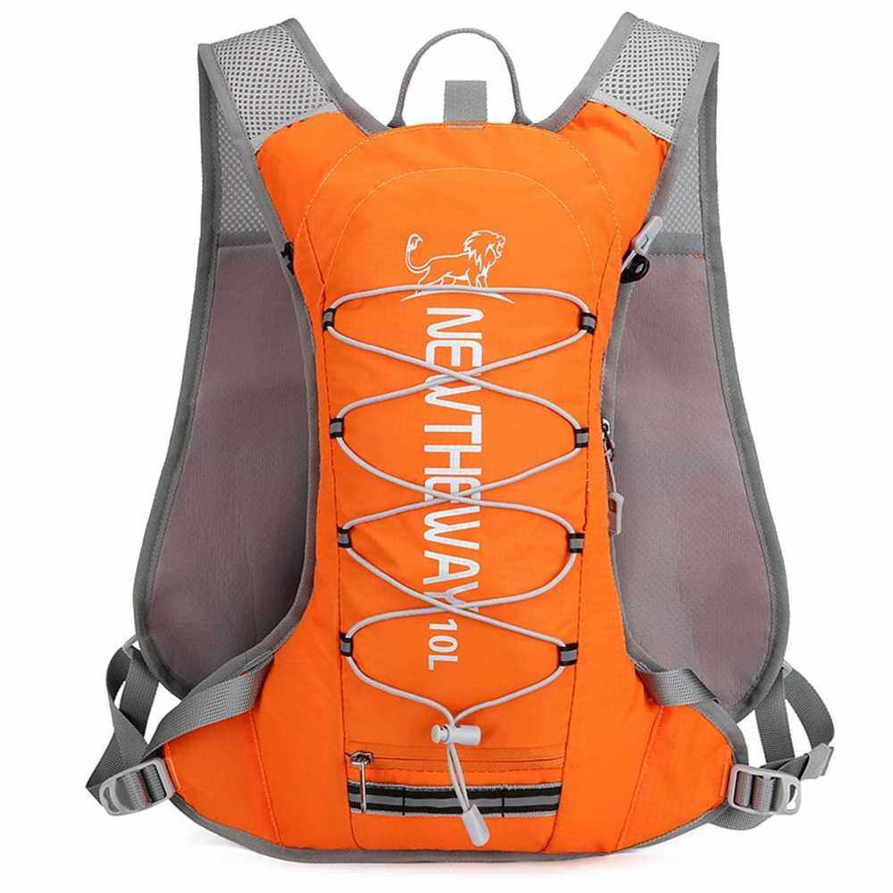 10L Insulated Hydration Backpack Vest Pack Cooler Bag for Running Cycling Camping Hiking Marathon (Orange)