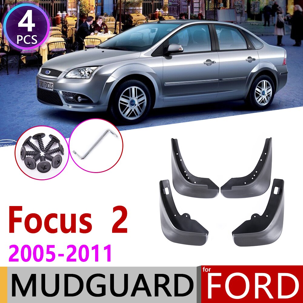 Mudflap cho ford focus 2 mk2 mk2.5 saloon sedan 2005 ~ 2011 fender chắn bùn giật gân cánh chắn bùn phụ kiện 2006 2007 2008 2009