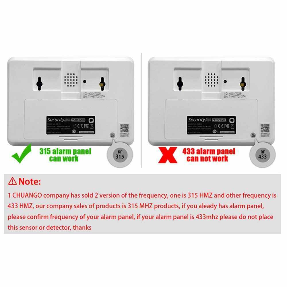 Best Selling Chuango WD-80 315MHz Wireless Vibration Detector Anti-theft Sensor Anti Lost Warning Door Window Alarm Sensor Home Security Alarm System (Standard)