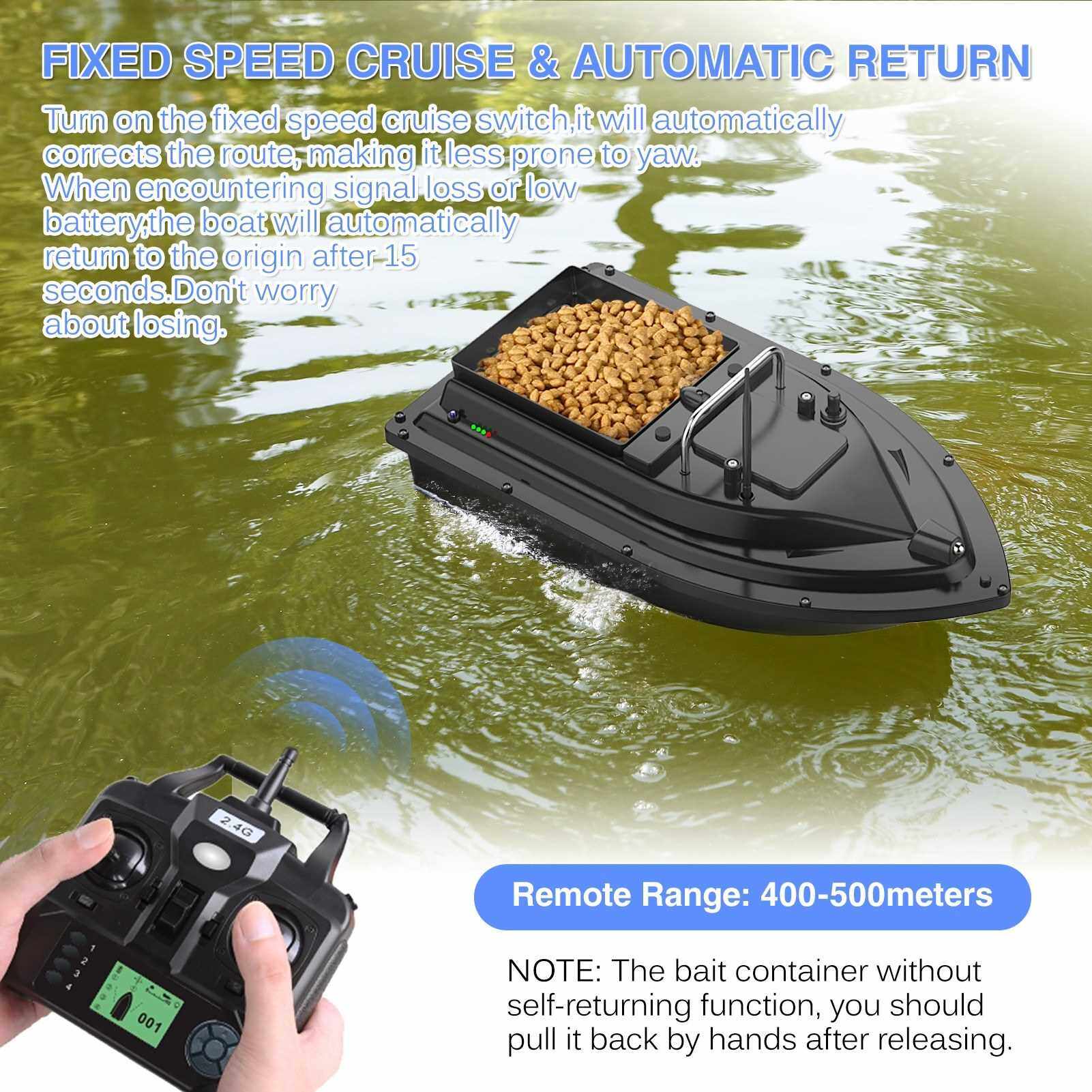 Best Selling GPS Fishing Bait Boat with Large Bait Container Automatic Bait Boat with 400-500M Remote Range (Eu)