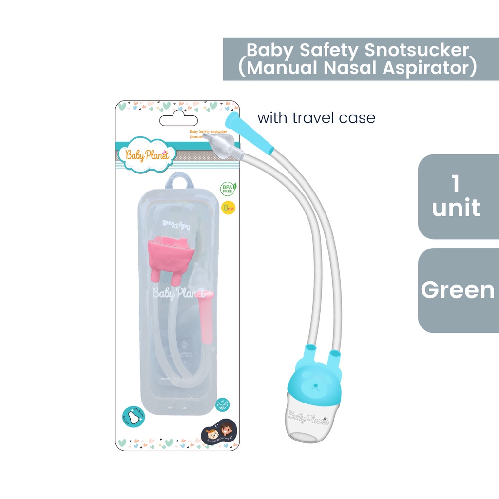 Baby Planet Baby Safety Snotsucker (Manual Nasal Aspirator) Baby Nose Cleaner Baby Care Penyedut Hingus Baby Sedut hidung Baby