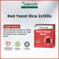 BiO-LiFE Red Yeast Rice 2 x 100 capsules (EXPIRY DATE JUN 2028)