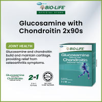 BiO-LiFE Glucosamine 500mg With Chondroitin Sulphate 400mg 2 x 90 tablets (EXPIRY DATE APR 2028)