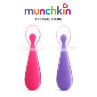 Munchkin Gentle Scoop™ Silicone Training Spoons  (Assorted) (Pink/Purple I Blue/Green)
