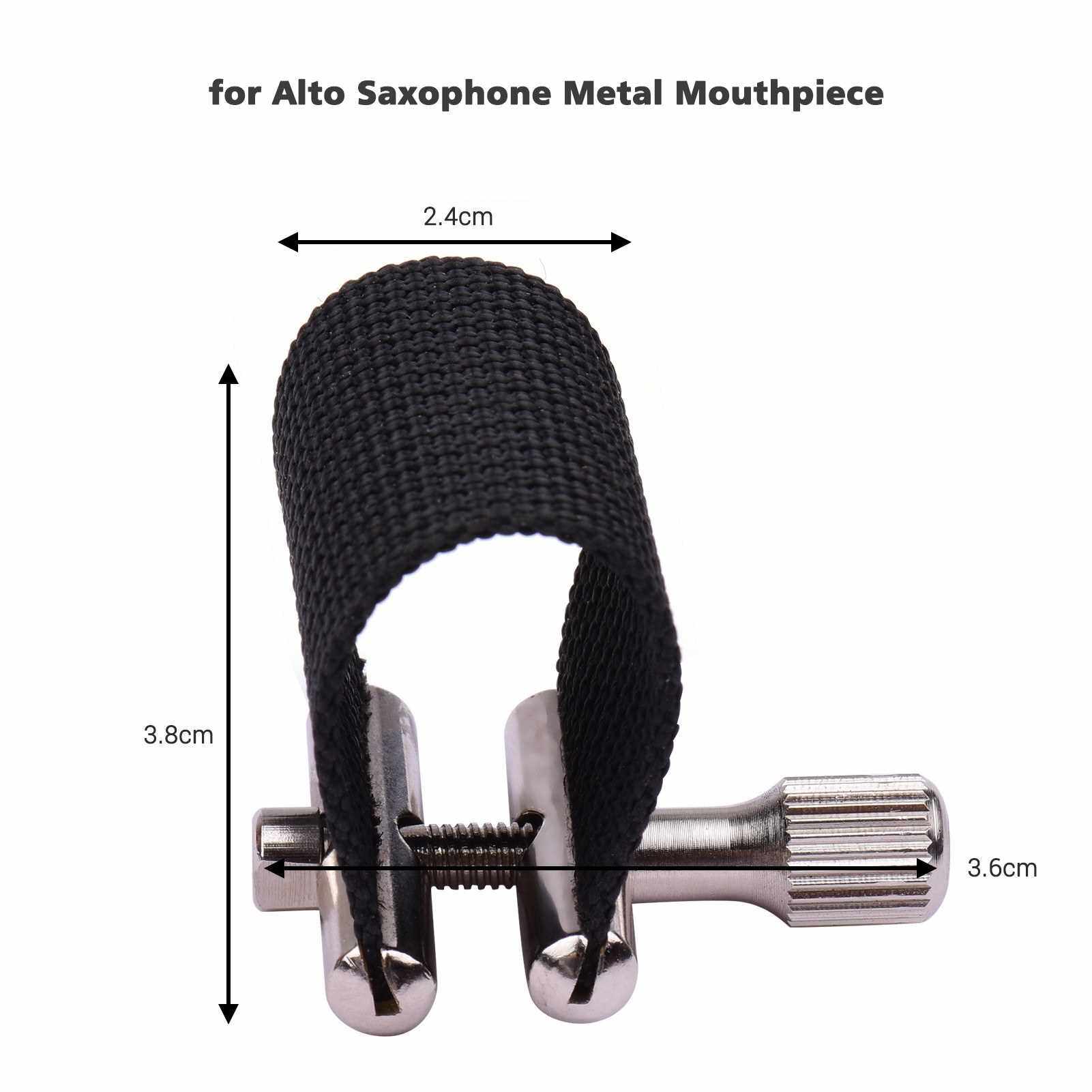Saxophone Ligature Compact Durable Sax Ligature for Alto Saxophone Metal Mouthpiece (Standard)