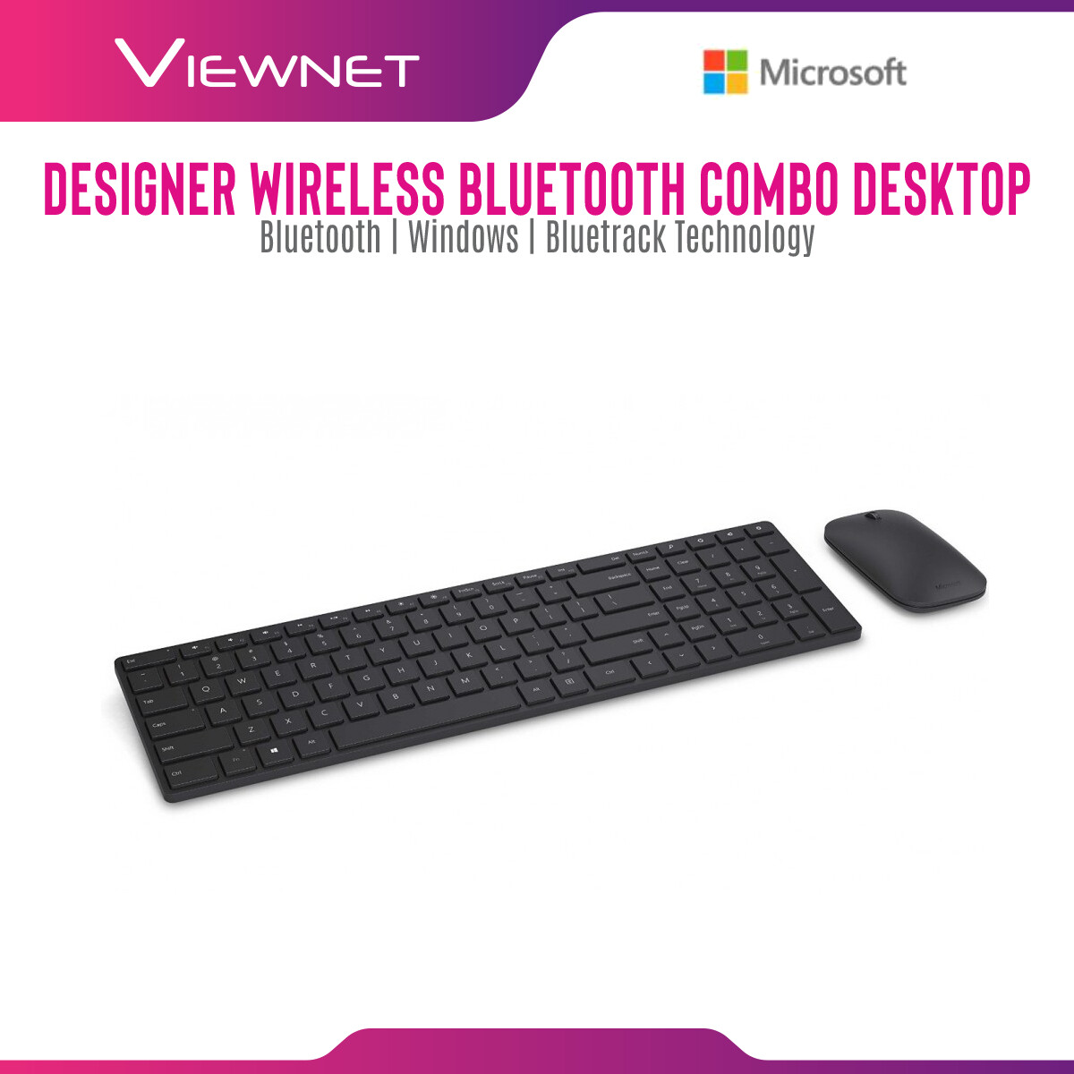Microsoft Wireless Bluetooth Desktop Keyboard Mouse Combo (7N9-00028)