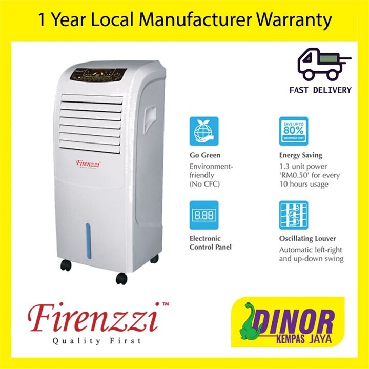 Firenzzi FAC-1648 Portable Air Cooler 16L Strong Wind 3 Speed (Remote Control) 1 Year Warranty