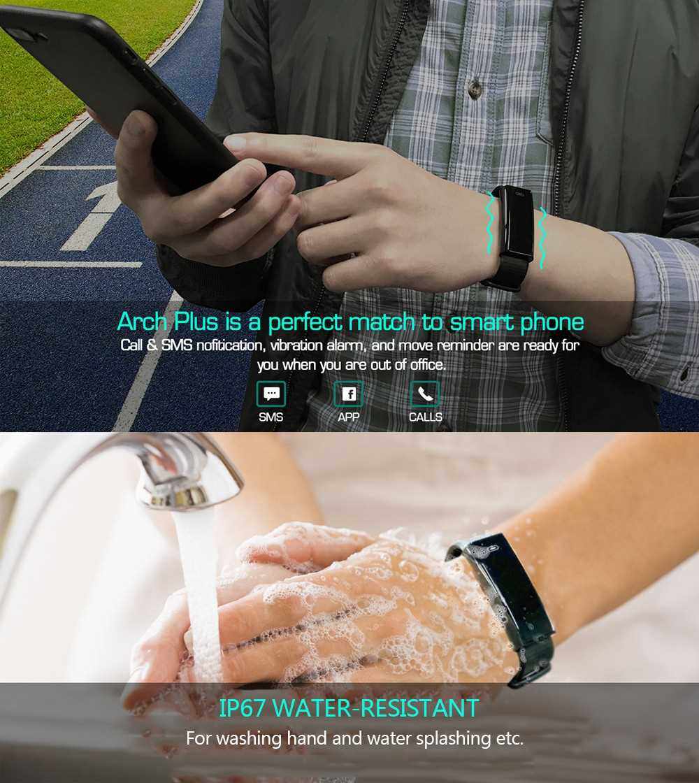 Best Selling Zeblaze Arch Plus Smart Wristband (Black)