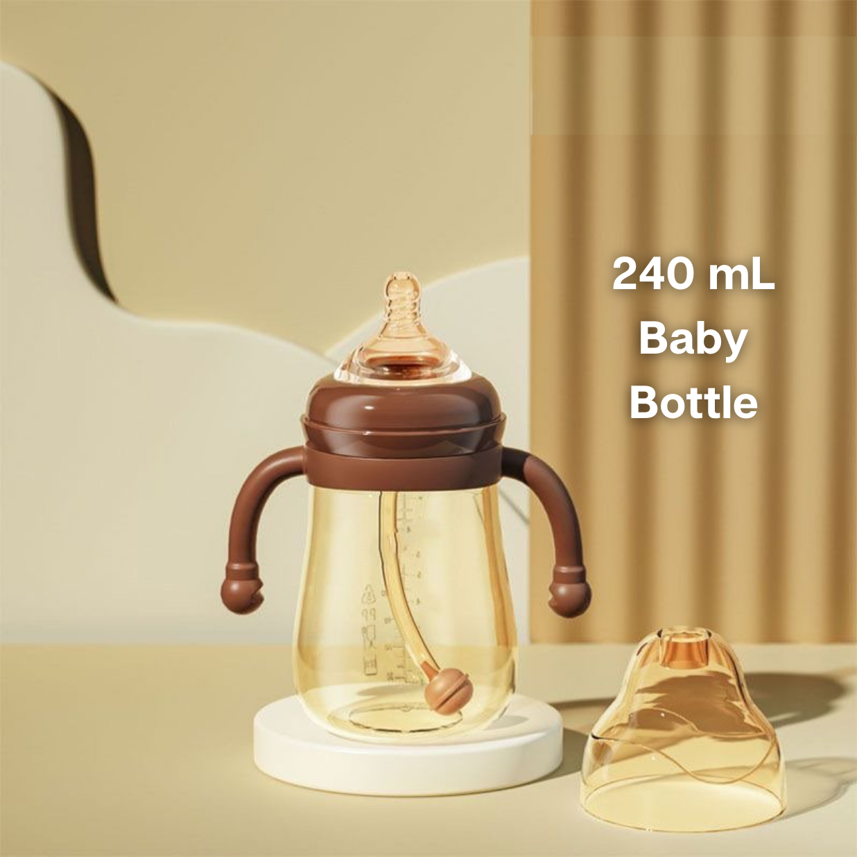 Toki - 240ml/300ml Baby Feeding Drinking Bottle Kids Portable Bottle Wide Neck Milk Bottle Leak-proof Botol Susu Bayi Botol Kanak Kanak 宝宝婴儿奶瓶