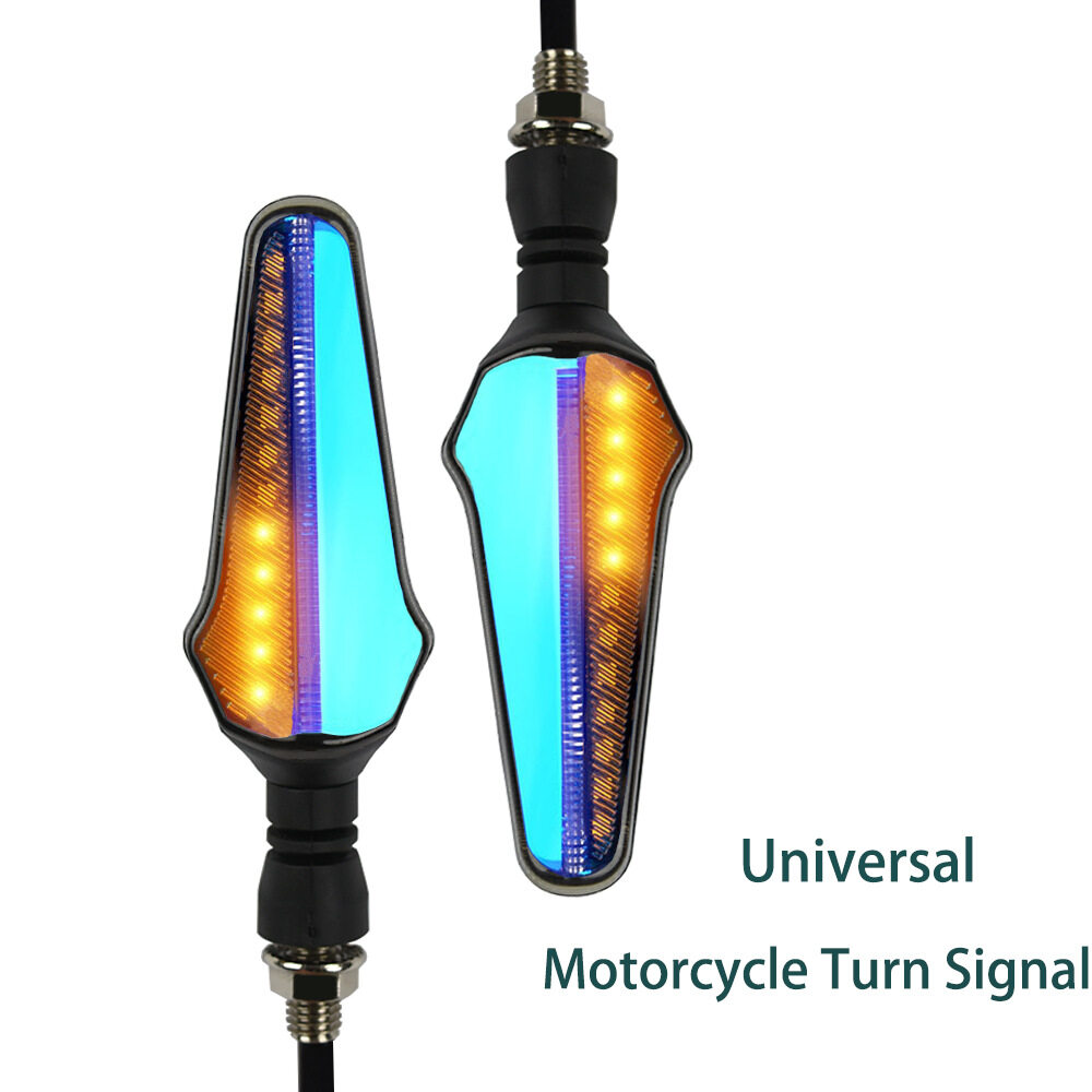 (1 Pair/ 2 pcs)12V Motorbike Turn Signal Brake Light LED Indicator Flasher Blinker Universal Motorcycle LED Turn Signal